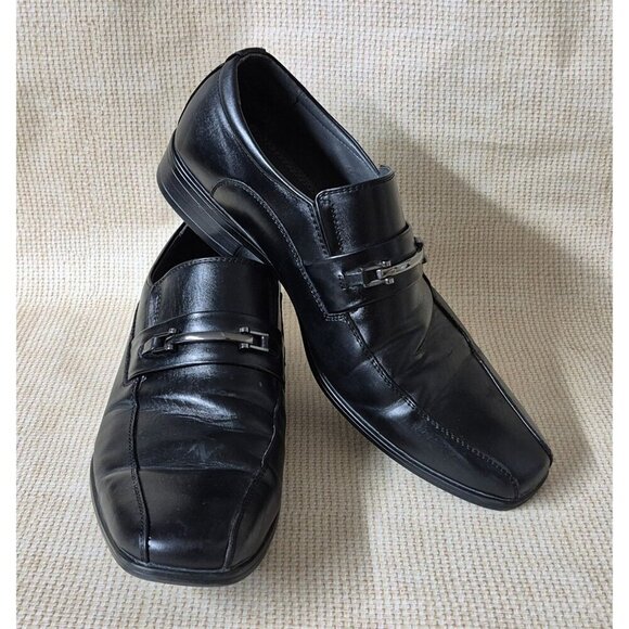 Apt. 9 Ortholite Impressions Black Buckle Dress 12M Memory Foam Shoes Loafers - Picture 1 of 12